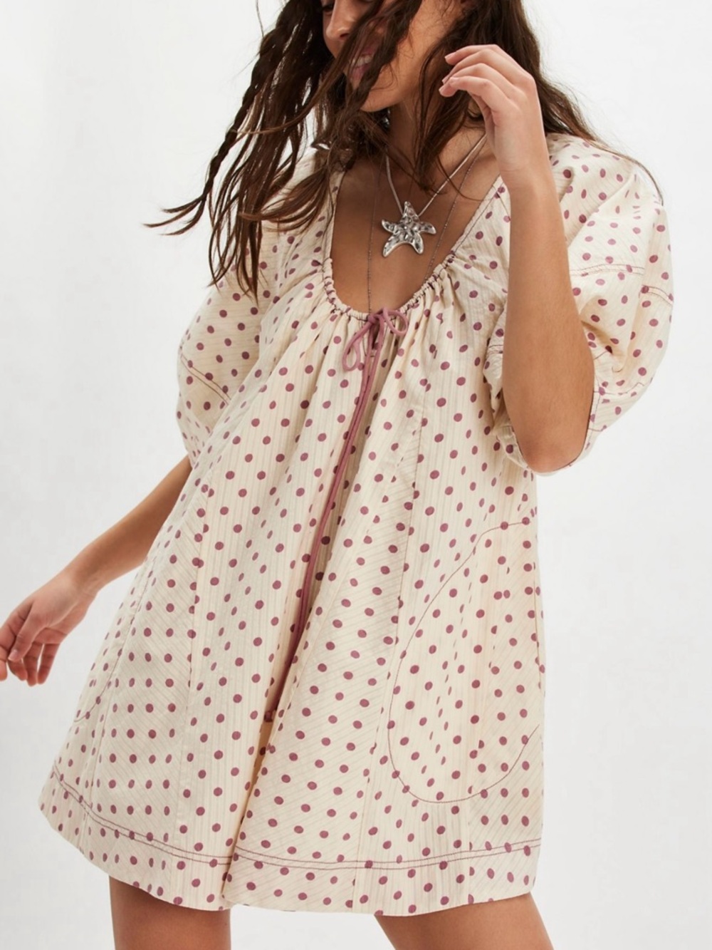 Free People Bop Around Printed Romper